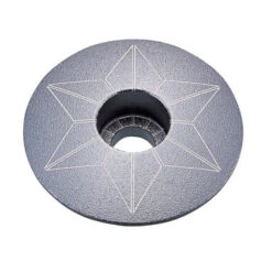 Bouchon De Potence Supacaz Star Capz Anodisé 31,8mm - Gris