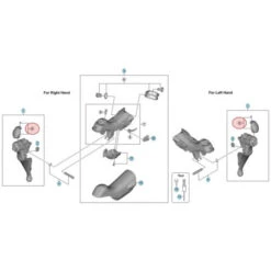 Capot Frontal De Manette De Vitesses Et De Frein Shimano Dura Ace ST-R9100
