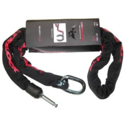 Chaîne Antivol Au Cadre Trelock ZR 455 Noir/Rouge 140cm X 8mm