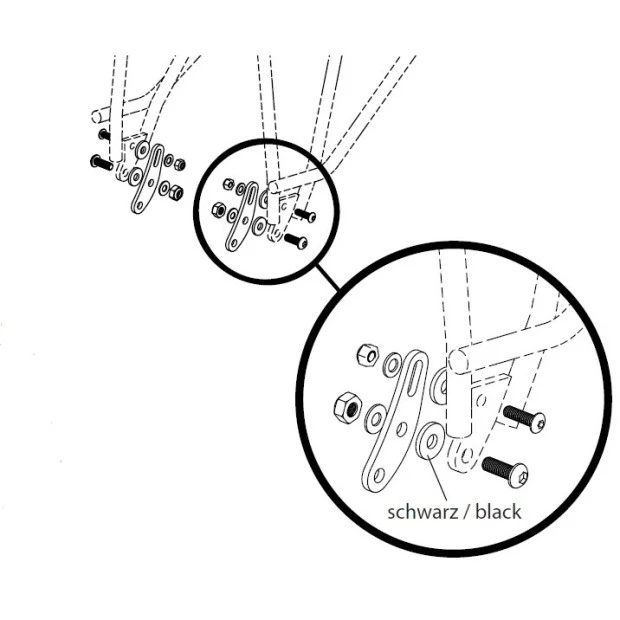 Décaleur Base Porte-bagage Arrière Tubus - 70024 4 Décaleur Base Porte-bagage Arrière Tubus - 70024 – Image 2