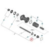 Ecrou Droit Pour Axe De Moyeu Shimano 105 FH-5800 -SRAM Soldes ecrou droit pour axe de moyeu shimano 105 fh 5800