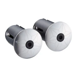 Embout De Guidon Supacaz Star Plugz Anodized - Chrome