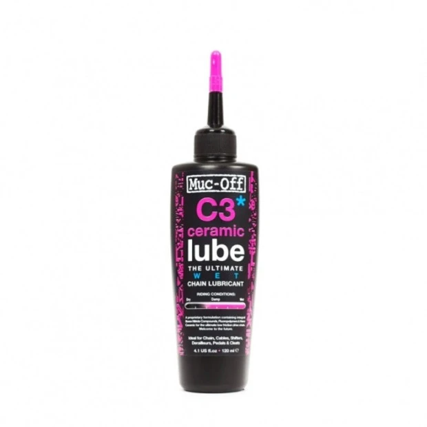 Huile C3 Ceramic Lube Wet Muc-Off - 120 Ml 3 Huile C3 Ceramic Lube Wet Muc-Off - 120 Ml