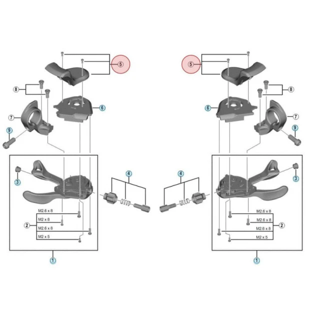 Indicateur De Vitesses Shimano Tiagra SL-4700 3 Indicateur De Vitesses Shimano Tiagra SL-4700