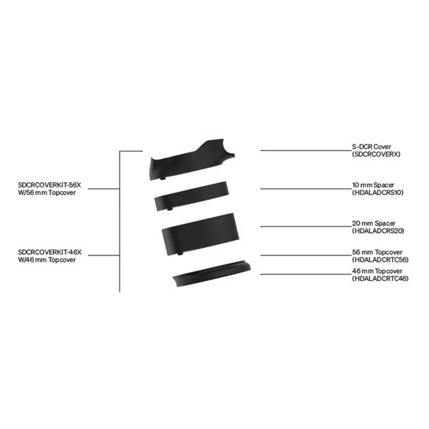 Deda-elementi Kit D'Entretoises De Jeu De Direction Deda Elementi S-DCR 56mm 3 Deda-elementi Kit D'Entretoises De Jeu De Direction Deda Elementi S-DCR 56mm – Image 2