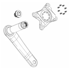 Kit De Vis De Manivelle SRAM M18/M30 Auto-Amovibles