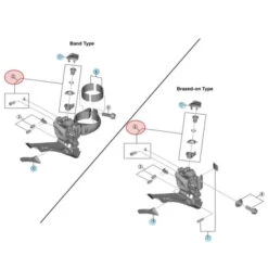 Kit De Visserie De Fixation De Câble De Dérailleur Avant Shimano Ultegra FD-R8000 -SRAM Soldes kit de visserie de fixation de cable de derailleur avant shimano ultegra fd r8000 1