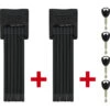 Abus Twinset De 2 Antivols Pliables Bordo 6000/90 SH Noir + Support SH - 90 Cm 2 Abus Twinset De 2 Antivols Pliables Bordo 6000/90 SH Noir + Support SH - 90 Cm -SRAM Soldes lot de deux antivols pliables abus bordo 6000 90 sh noir 90 cm