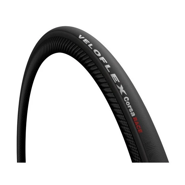 Pneu Route Veloflex Corsa Race Tube Type Souple 700x23C Noir 3 Pneu Route Veloflex Corsa Race Tube Type Souple 700x23C Noir
