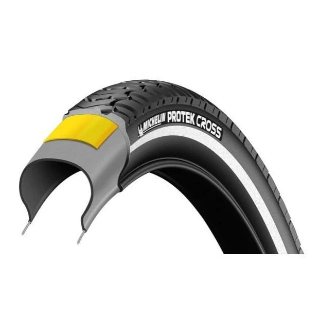 Pneu Trekking Michelin Protek Cross Tringles Rigides 26x1,85" (47-559) Noir Reflex 4 Pneu Trekking Michelin Protek Cross Tringles Rigides 26x1,85" (47-559) Noir Reflex – Image 2