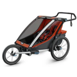 Thule Remorque Enfant Chariot Cross 2 - 2 Places - Orange -SRAM Soldes remorque enfant chariot cross 2 2 places orange 2