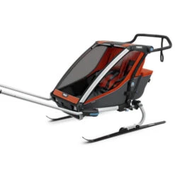 Thule Remorque Enfant Chariot Cross 2 - 2 Places - Orange -SRAM Soldes remorque enfant chariot cross 2 2 places orange 3