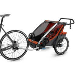 Thule Remorque Enfant Chariot Cross 2 - 2 Places - Orange -SRAM Soldes remorque enfant chariot cross 2 2 places orange 4