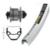 Roue Dynamo 28' Shimano DH3D72 CL Exal ZX 19 (622-19) -SRAM Soldes roue dynamo 28 shimano dh3d72 cl exal zx 19 622 19