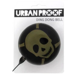 Sonnette Urban Proof Ding Dong Ø8cm Crâne Noir/Kaki