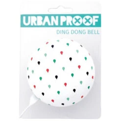 Sonnette Urban Proof Ding Dong Ø8cm Gouttes De Pluie Mutlicolores/Blanc