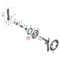 Vis Cheminée Pour Petit Plateau Shimano Tiagra FC-4703 - X4