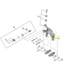 Vis De Réglage D'Etrier De Frein Shimano Dura-Ace BR-R9110F