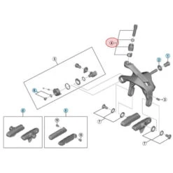 Vis De Tension De Câble De Frein Shimano 105 BR-R7000
